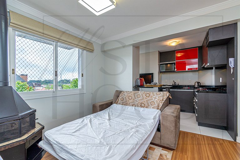 Apartamento Amsterdã a uma quadra da Catedral em Canela