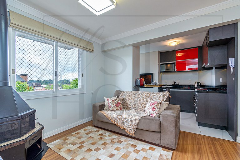 Apartamento Amsterdã a uma quadra da Catedral em Canela