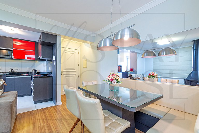 Apartamento Amsterdã a uma quadra da Catedral em Canela