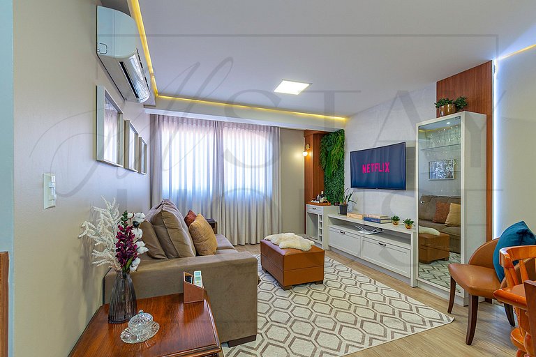 Apto 2 dorm., 5 minutos do centro de Gramado