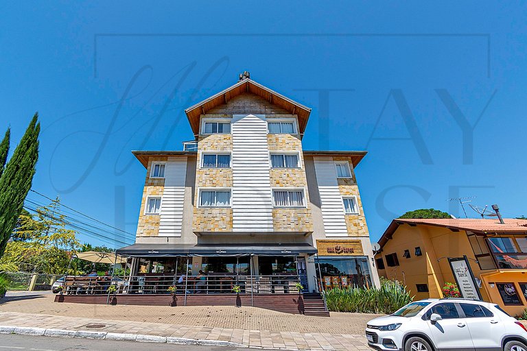 Apto 2 dorm., 5 minutos do centro de Gramado