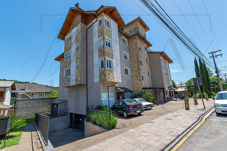 Apto 2 dorm., 5 minutos do centro de Gramado
