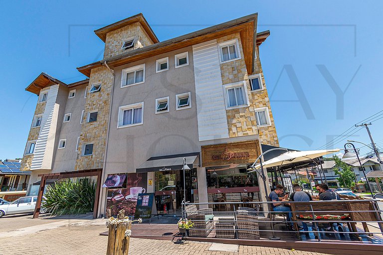 Apto 2 dorm., 5 minutos do centro de Gramado