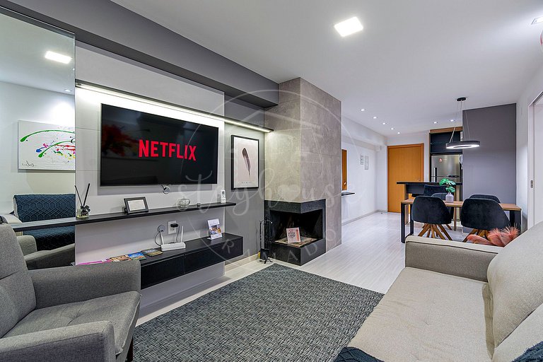 Apartamento Vita Black a 500 metros da Rua Coberta