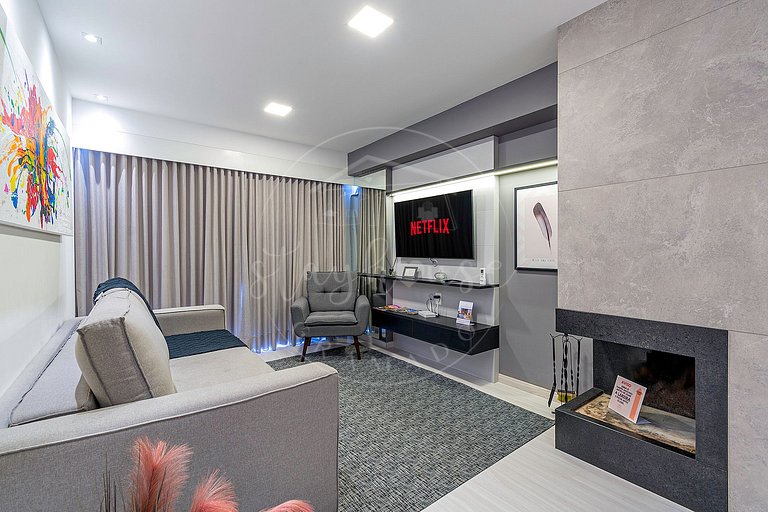 Apartamento Vita Black a 500 metros da Rua Coberta