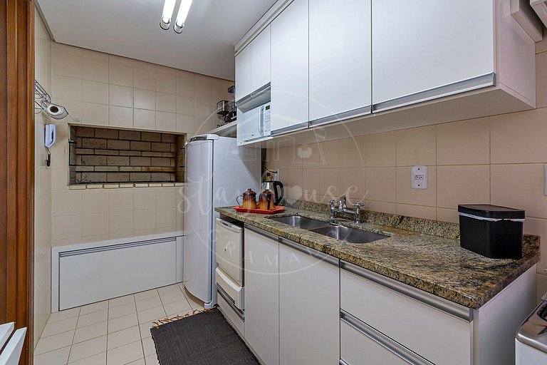 Apartamento amplo e confortável a 200 m do Lago Joaquina