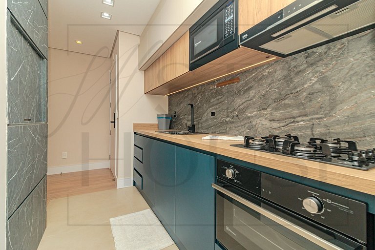 Apto com Piscina Aquecida, academia e sauna