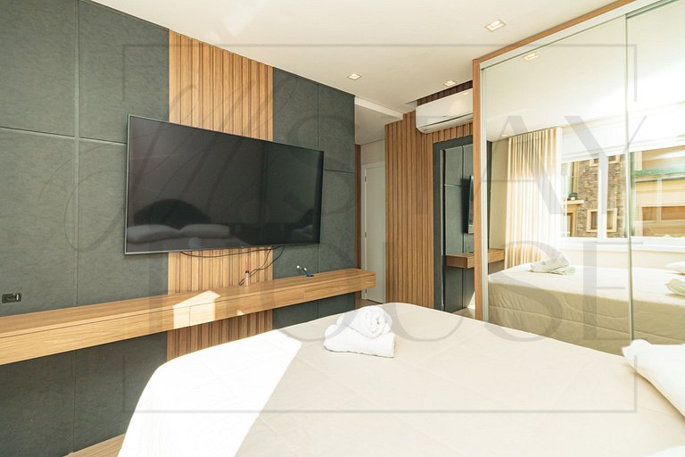 Apto com Piscina Aquecida, academia e sauna