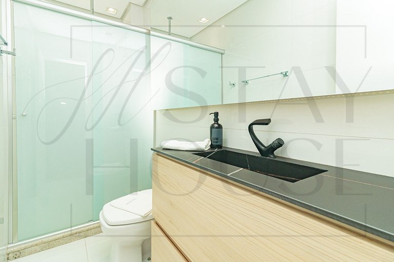 Apto com Piscina Aquecida, academia e sauna