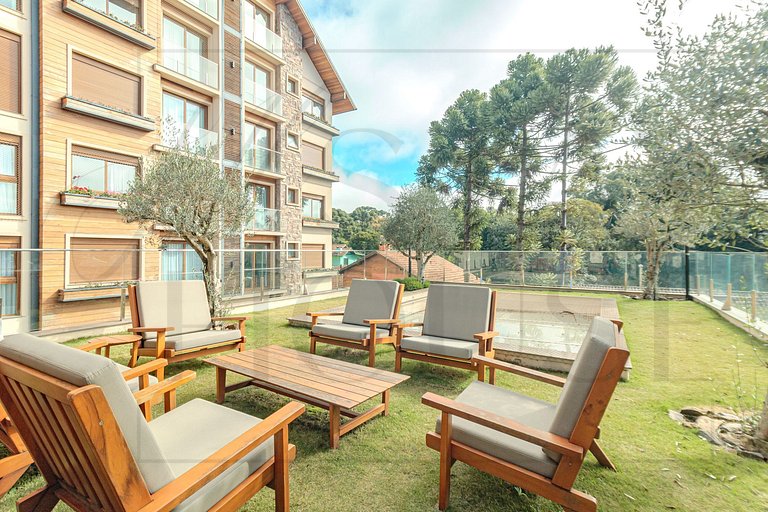 Apto com Piscina Aquecida, academia e sauna