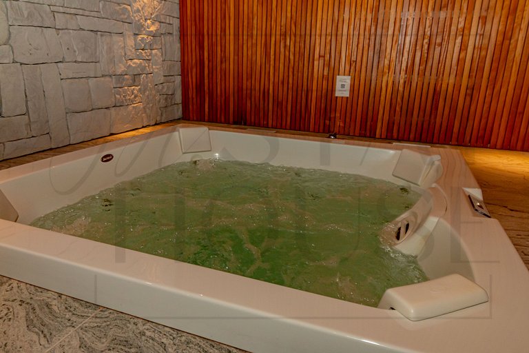 Flat com piscina aquecida em Canela