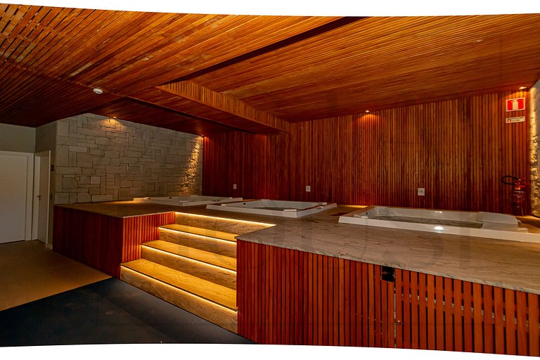Flat com piscina aquecida em Canela