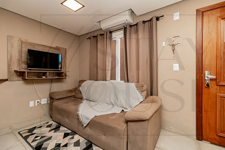 Casa em condomínio até 8 p com 1 vaga