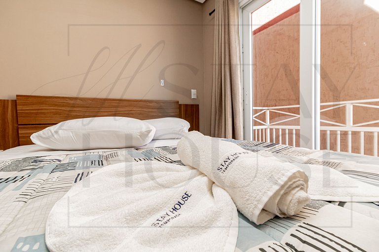 Casa em condomínio até 8 p com 1 vaga