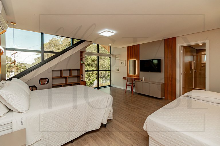 Apartamento com vista deslumbrante para a Catedral de Pedra