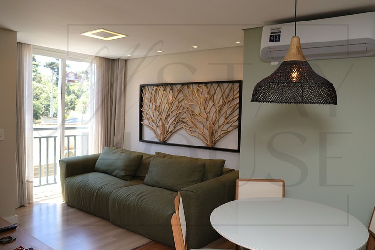 Apto sofisticado no coração de Canela – conforto