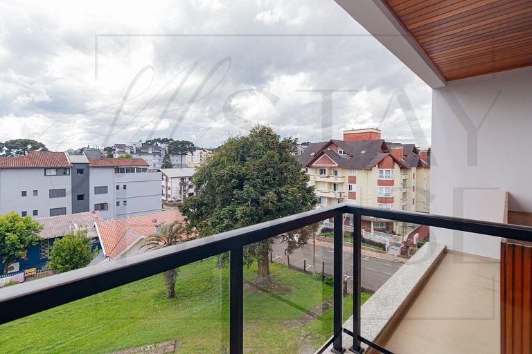 Apto Completo em Canela | Lareira e Lava e Seca